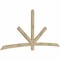 Ekena Millwork Alberta Rough Sawn Timber Gable Bracket, Douglas Fir, 108"W x 49"H x 2"D x 4"F, 11/12 Pitch GBW108X49X0204ALB00RDF - alternate 3